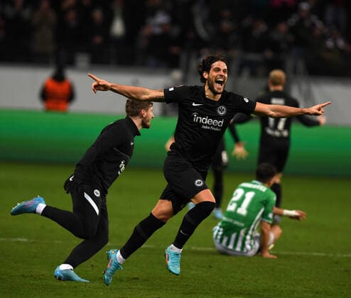 Goncalo Paciencia fotografiert am 17.3.22 in Frankfurt beim Fußball Europa League Spiel Eintracht Frankfurt gegen Betis Sevilla. (DFL DFB REGULATIONS PROHIBIT ANY USE OF PHOTOGRAPHS as IMAGE SEQUENCES and or QUASI-VIDEO)