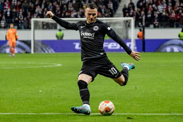 UEFA Europa League, Eintracht Frankfurt vs. Real Betis Sevilla, Frankfurt, Deutsche Bank Park, 17.3.2022 Filip Kostic (Eintracht Frankfurt 10), Eintracht Frankfurt vs. Real Betis Sevilla, Frankfurt, Deutsche Bank Park, 17.3.2022 Copyright: xBEAUTIFULxSPORTS Gawlikx