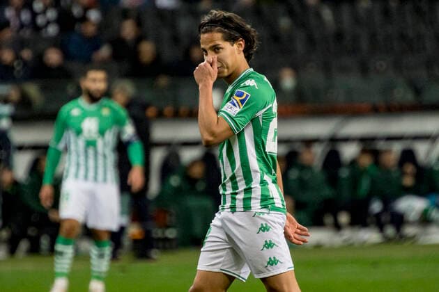 UEFA Europa League, Eintracht Frankfurt vs. Real Betis Sevilla, Frankfurt, Deutsche Bank Park, 17.3.2022 Dieg Lainez (Real Betis Sevilla 20), Eintracht Frankfurt vs. Real Betis Sevilla, Frankfurt, Deutsche Bank Park, 17.3.2022 Copyright: xBEAUTIFULxSPORTS Gawlikx