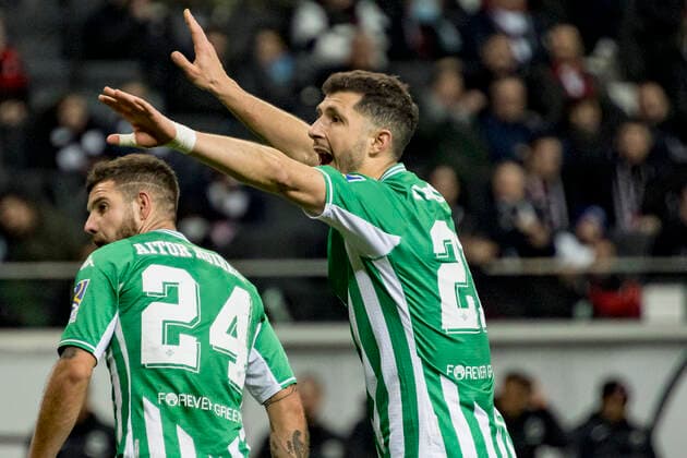 UEFA Europa League, Eintracht Frankfurt vs. Real Betis Sevilla, Frankfurt, Deutsche Bank Park, 17.3.2022 Guido Rodriguez (Real Betis Sevilla 21), Eintracht Frankfurt vs. Real Betis Sevilla, Frankfurt, Deutsche Bank Park, 18.3.2022 Copyright: xBEAUTIFULxSPORTS Gawlikx