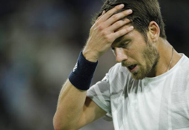 Mandatory Credit: Photo by Ella Ling Shutterstock (12849404db) Cameron Norrie of GBR frustrated BNP Paribas Open, Tennis, Day 9, Indian Wells Tennis Garden, California, USA - 17 Mar 2022 BNP Paribas Open, Tennis, Day 9, Indian Wells Tennis Garden, California, USA - 17 Mar 2022 Copyright: xEllaxLing Shutterstockx 12849404db