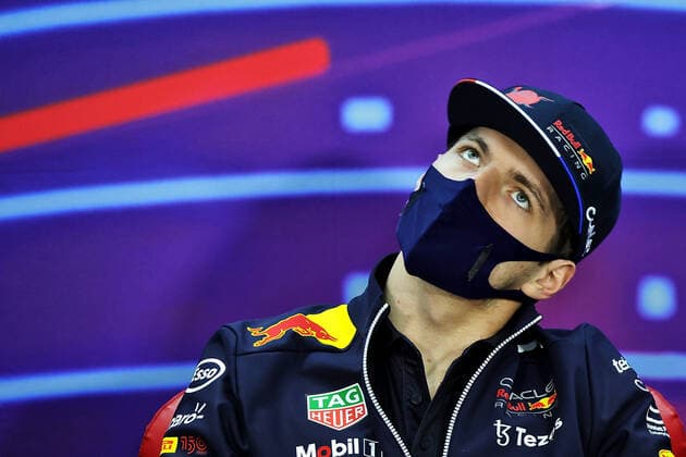 VERSTAPPEN Max (ned), Red Bull Racing RB18, portrait press conference, PK, Pressekonferenz during the Formula 1 Gulf Air Bahrain Grand Prix 2022, 1st round of the 2022 FIA Formula One World Championship, WM, Weltmeisterschaft on the Bahrain International Circuit, from March 18 to 20, 2022 in Sakhir, Bahrain - F1 - BAHRAIN GRAND PRIX 2022 DPPI Panoramic 016A4010