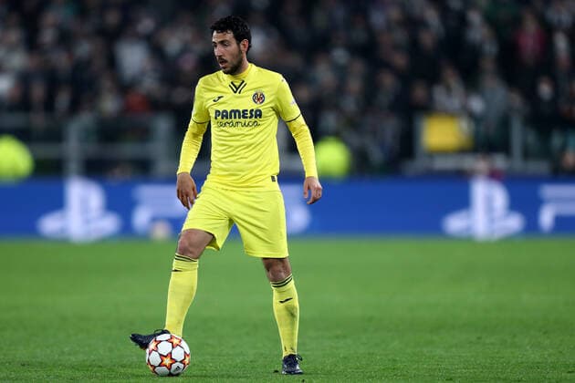 Juventus Fc - Villareal CF Dani Parejo of Villarreal CF controls the ball during the UEFA Champions League Round Of Sixteen Leg Two match between Juventus Fc and Villareal CF at Allianz Stadium on March 16, 2022 in Milan, Italy . Torino Allianz Stadium Italy Copyright: xMarcoxCanonierox