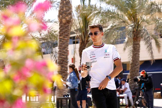 63 George Russell (GBR, Mercedes-AMG Petronas F1 Team), F1 Grand Prix of Bahrain at Bahrain International Circuit on March 18, 2022 in Sakhir, Bahrain. (Photo by HOCH ZWEI) Sakhir Bahrain