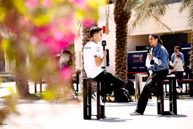 63 George Russell (GBR, Mercedes-AMG Petronas F1 Team), F1 Grand Prix of Bahrain at Bahrain International Circuit on March 18, 2022 in Sakhir, Bahrain. (Photo by HOCH ZWEI) Sakhir Bahrain