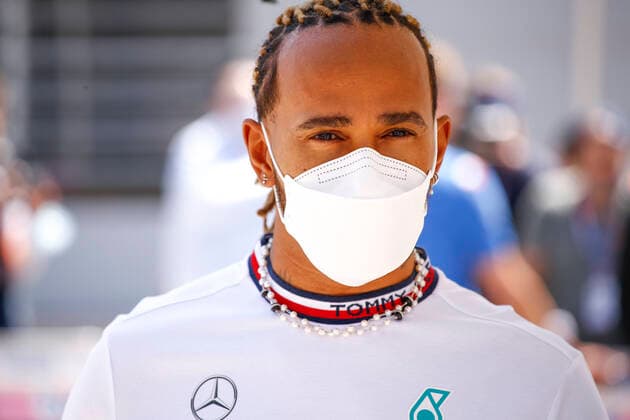 44 Lewis Hamilton (GBR, Mercedes-AMG Petronas F1 Team), F1 Grand Prix of Bahrain at Bahrain International Circuit on March 18, 2022 in Sakhir, Bahrain. (Photo by HOCH ZWEI) Sakhir Bahrain