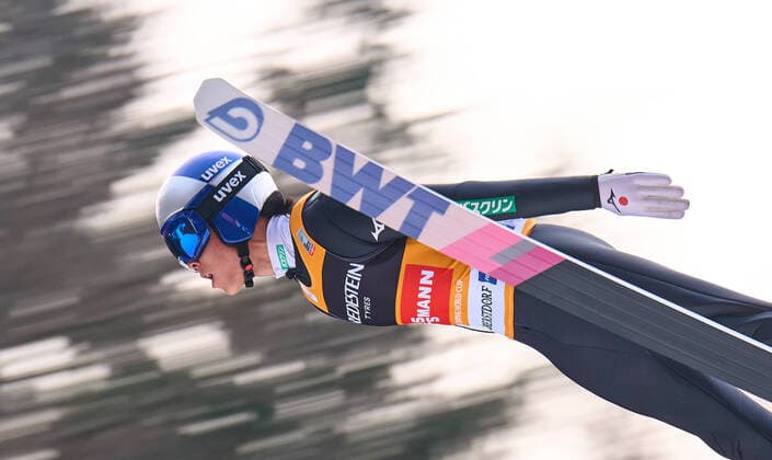 Bilder des Jahres 2022, Sport 03 März Sport Themen der Woche KW11 Sport Bilder des Tages Ryoyu KOBAYASHI, JPN in action at the Ski Flying World Cup on Heini Klopfer Schanze in Oberstdorf, Bavaria, Germany, Mar 18, 2022.