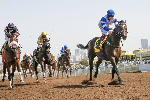 Sport Themen der Woche KW11 Mandatory Credit: Photo by Cedric Lane Shutterstock (12850996g) STREET MOOD (USA) ridden by Antonio Fresu wins the 7F Commercail Bank of Dubal Maiden, race 1 at Jebel Ali, Dubai, UAE Horse Racing, Jebel Ali, United Arab Emirates - 19 Mar 2022 Domestic Meeting, flat racing dirt surface, 7 Thoroughbred races. Horse Racing, Jebel Ali, United Arab Emirates - 19 Mar 2022  Copyright: xCedricxLane Shutterstockx 12850996g