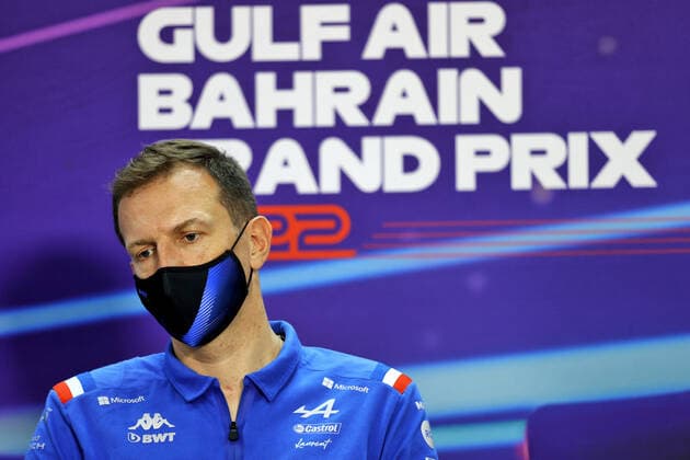 ROSSI Laurent (fra), CEO of Alpine, portrait press conference, PK, Pressekonferenz during the Formula 1 Gulf Air Bahrain Grand Prix 2022, 1st round of the 2022 FIA Formula One World Championship, WM, Weltmeisterschaft on the Bahrain International Circuit, from March 18 to 20, 2022 in Sakhir, Bahrain - F1 - BAHRAIN GRAND PRIX 2022 DPPI Panoramic MOY24920