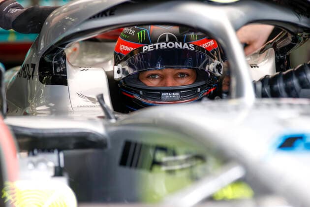 63 George Russell (GBR, Mercedes-AMG Petronas F1 Team), F1 Grand Prix of Bahrain at Bahrain International Circuit on March 19, 2022 in Sakhir, Bahrain. (Photo by HOCH ZWEI) Sakhir Bahrain