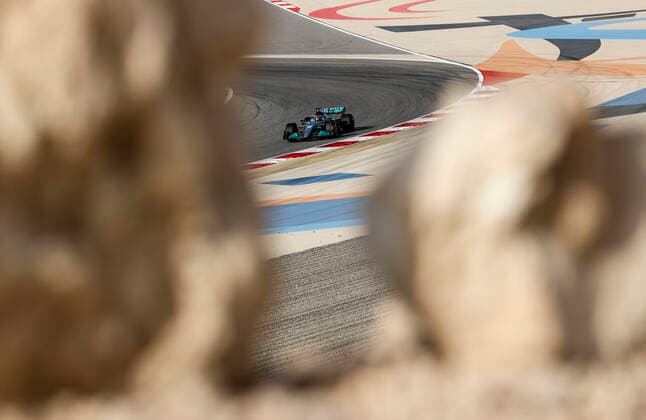 63 George Russell (GBR, Mercedes-AMG Petronas F1 Team), F1 Grand Prix of Bahrain at Bahrain International Circuit on March 19, 2022 in Sakhir, Bahrain. (Photo by HOCH ZWEI) Sakhir Bahrain