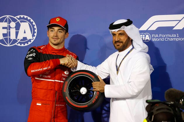 16 Charles Leclerc (MCO, Scuderia Ferrari), F1 Grand Prix of Bahrain at Bahrain International Circuit on March 19, 2022 in Sakhir, Bahrain. (Photo by HOCH ZWEI) Sakhir Bahrain