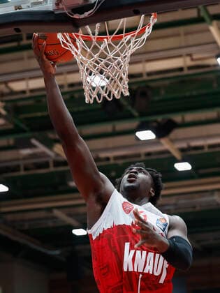 19.03.2022, Basketball, BBL, s.Oliver Wuerzburg - MLP Academics Heidelberg, GER, Wuerzburg, tectake Arena Bild: v. li. Abdul-Makik Abu (s.Oliver Wuerzburg) Copyright: HMBxMedia xHeikoxBecker