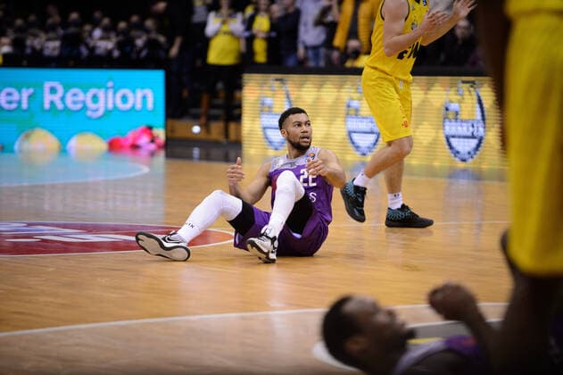 Stephen Brown Jr. (22 BG Göttingen) bei der Partie EWE Baskets Oldenburg vs BG Göttingen. Basketball, easyCredit BBL, Saison 2021 2022, 26. Spieltag, 29.03.2022. Copyright: xErikxHillmer EIBNERx EP_EHR EWE Baskets Oldenburg vs BG Göttingen. Basketball, easyCredit BBL, Saison 2021 2022, 26. Spieltag, 29.03.2022 Oldenburg Copyright: xErikxHillmer EIBNERx EP_EHR