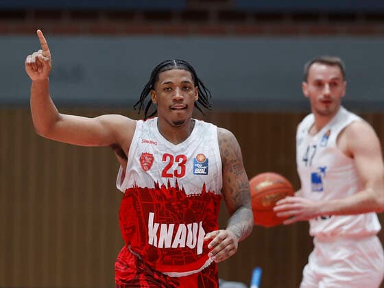 19.03.2022, Basketball, BBL, s.Oliver Wuerzburg - MLP Academics Heidelberg, GER, Wuerzburg, tectake Arena Bild: Jubel bei Desi Rodriguez (s.Oliver Wuerzburg) Copyright: HMBxMedia xHeikoxBecker