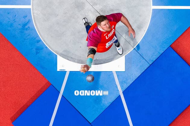Sport Themen der Woche KW11 Sport Bilder des Tages 220319 Ryan Crouser of USA competes in men?s shot put final during day two of the World Athletics Indoor Championships on March 19, 2022 in Belgrade. Photo: Mathias Bergeld BILDBYRAN kod MB MB0359 bbeng friidrott athletics friidrett iaaf iaaf world indoor championships World Athletics Indoor Championships vm friidrotts-vm friidrotts-vm 2022 friidretts-vm friidretts-vm 2022 innendors innendors-vm inomhus inomhus-vm ivm day 2 *** 220319 Ryan Crouser of USA competes in mens shot put final during day two of the World Athletics Indoor Championships on March 19, 2022 in Belgrade Photo Mathias Bergeld BILDBYRAN kod MB MB0359 bbeng athletics athletics athletics iaaf iaaf world indoor championships World Athletics Indoor Championships vm athletics world cup athletics world cup 2022 athletics world cup athletics world cup 2022 indoor indoor world indoor indoor world cup world cup ivm day 2,  Copyright: MATHIASxBERGELD BB220319MB146