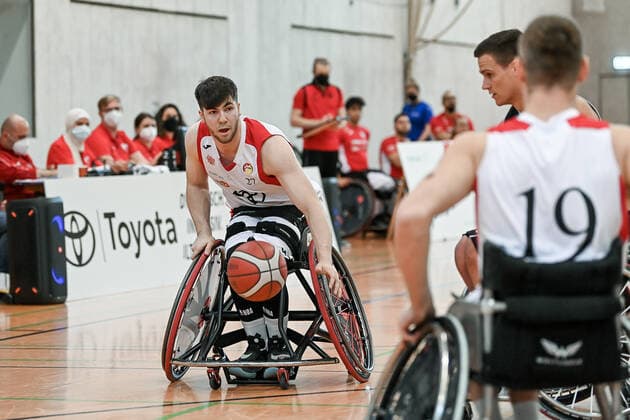 1. Rollstuhl Basketball-Bundesliga, RBC Koeln99ers vs. Rhine River Rhinos, 19.03.2022 Thomas Reier (RBC Koeln99ers 27), 1. Rollstuhl Basketball-Bundesliga, RBC Koeln99ers vs. Rhine River Rhinos am 19.03.2022 in Sporthalle Bergischer Ring, in Koeln (Nordrhein-Westfalen) Copyright: xBEAUTIFULxSPORTS Mueller-Laschetx