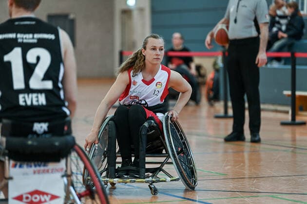 1. Rollstuhl Basketball-Bundesliga, RBC Koeln99ers vs. Rhine River Rhinos, 19.03.2022 Ida Rubbmark (RBC Koeln99ers), 1. Rollstuhl Basketball-Bundesliga, RBC Koeln99ers vs. Rhine River Rhinos am 19.03.2022 in Sporthalle Bergischer Ring, in Koeln (Nordrhein-Westfalen) Copyright: xBEAUTIFULxSPORTS Mueller-Laschetx
