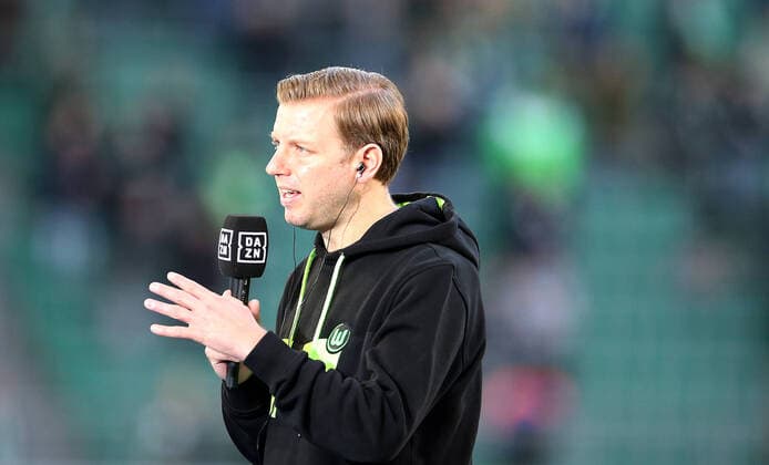 20.03.2022, Fussball 1. Bundesliga 2021 2022, 27. Spieltag, VfL Wolfsburg - Bayer 04 Leverkusen, in der Volkswagen Arena Wolfsburg. Trainer Florian Kohfeldt (VfL Wolfsburg)