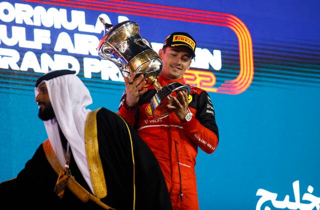16 Charles Leclerc (MCO, Scuderia Ferrari), F1 Grand Prix of Bahrain at Bahrain International Circuit on March 20, 2022 in Sakhir, Bahrain. (Photo by HOCH ZWEI) Sakhir Bahrain