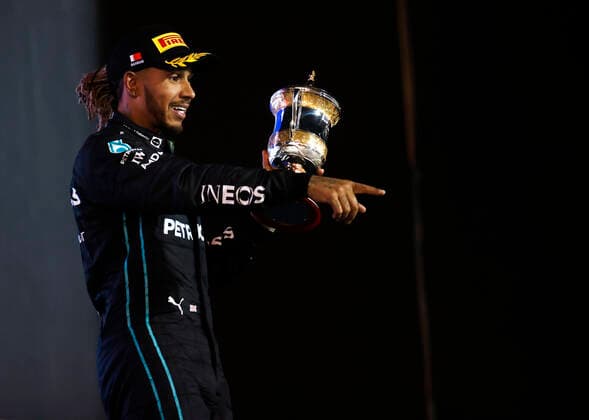 44 Lewis Hamilton (GBR, Mercedes-AMG Petronas F1 Team), F1 Grand Prix of Bahrain at Bahrain International Circuit on March 20, 2022 in Sakhir, Bahrain. (Photo by HOCH ZWEI) Sakhir Bahrain