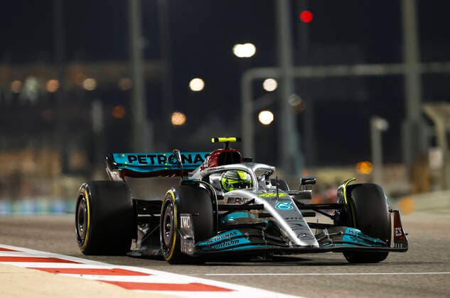 44 Lewis Hamilton (GBR, Mercedes-AMG Petronas F1 Team), F1 Grand Prix of Bahrain at Bahrain International Circuit on March 20, 2022 in Sakhir, Bahrain. (Photo by HOCH ZWEI) Sakhir Bahrain