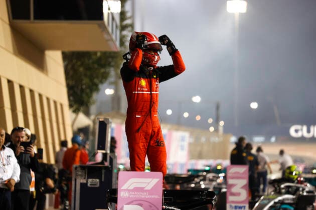 16 Charles Leclerc (MCO, Scuderia Ferrari), F1 Grand Prix of Bahrain at Bahrain International Circuit on March 20, 2022 in Sakhir, Bahrain. (Photo by HOCH ZWEI) Sakhir Bahrain