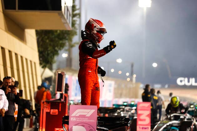 16 Charles Leclerc (MCO, Scuderia Ferrari), F1 Grand Prix of Bahrain at Bahrain International Circuit on March 20, 2022 in Sakhir, Bahrain. (Photo by HOCH ZWEI) Sakhir Bahrain