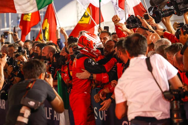 16 Charles Leclerc (MCO, Scuderia Ferrari), F1 Grand Prix of Bahrain at Bahrain International Circuit on March 20, 2022 in Sakhir, Bahrain. (Photo by HOCH ZWEI) Sakhir Bahrain