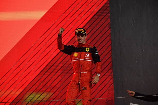 Formel 1 in Bahrain 2022 20.03.2022, Bahrain International Circuit, Sakhir, Formel 1 in Bahrain 2022 , im Bild Sieger Charles Leclerc (MCO), Scuderia Ferrari