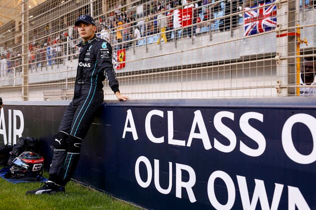 63 George Russell (GBR, Mercedes-AMG Petronas F1 Team), F1 Grand Prix of Bahrain at Bahrain International Circuit on March 20, 2022 in Sakhir, Bahrain. (Photo by HOCH ZWEI) Sakhir Bahrain