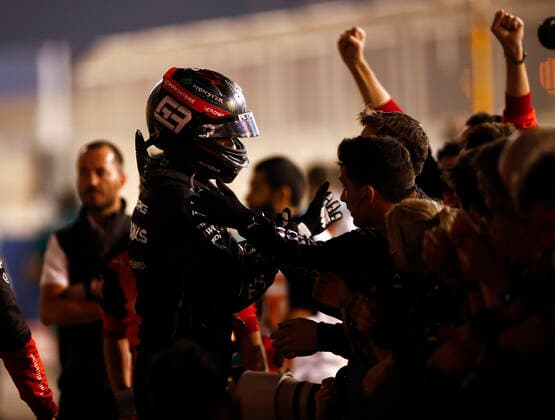 63 George Russell (GBR, Mercedes-AMG Petronas F1 Team), F1 Grand Prix of Bahrain at Bahrain International Circuit on March 20, 2022 in Sakhir, Bahrain. (Photo by HOCH ZWEI) Sakhir Bahrain