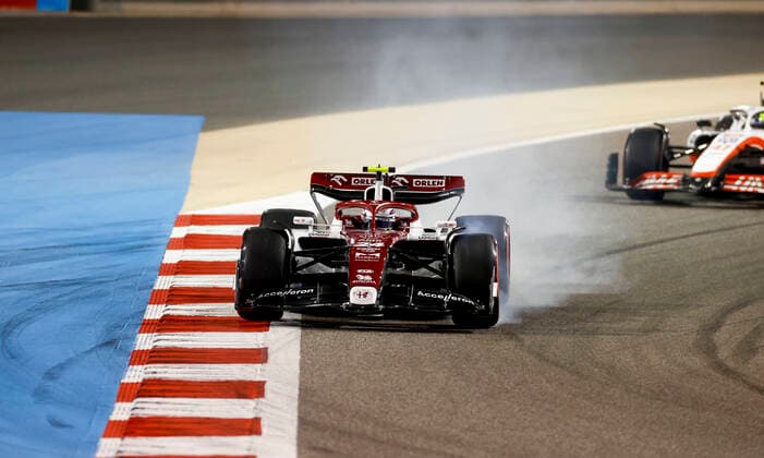 24 Guanyu Zhou (CHN, Alfa Romeo F1 Team ORLEN), F1 Grand Prix of Bahrain at Bahrain International Circuit on March 20, 2022 in Sakhir, Bahrain. (Photo by HOCH ZWEI) Sakhir Bahrain