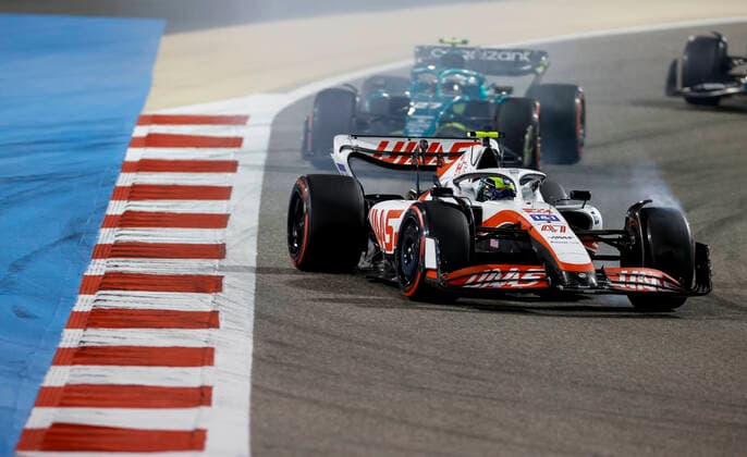 47 Mick Schumacher (DEU, Haas F1 Team), F1 Grand Prix of Bahrain at Bahrain International Circuit on March 20, 2022 in Sakhir, Bahrain. (Photo by HOCH ZWEI) Sakhir Bahrain