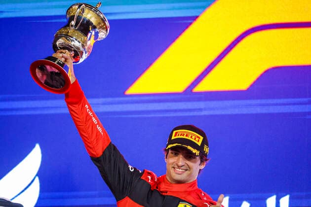 55 Carlos Sainz (ESP, Scuderia Ferrari), F1 Grand Prix of Bahrain at Bahrain International Circuit on March 20, 2022 in Sakhir, Bahrain. (Photo by HOCH ZWEI) Sakhir Bahrain
