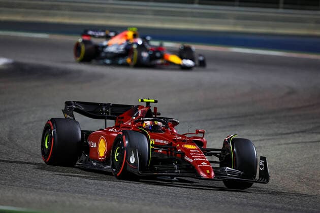 55 Carlos Sainz (ESP, Scuderia Ferrari), F1 Grand Prix of Bahrain at Bahrain International Circuit on March 20, 2022 in Sakhir, Bahrain. (Photo by HOCH ZWEI) Sakhir Bahrain