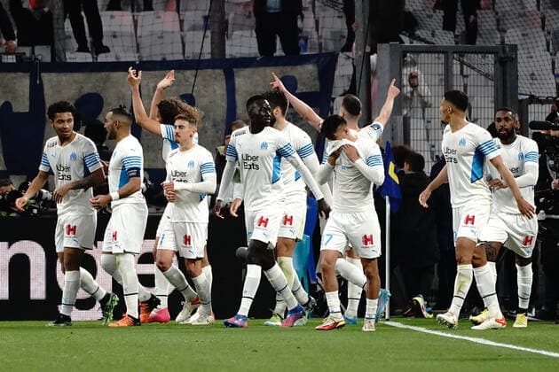 Joie - Arkadiusz Milik (Olympique de Marseille) FOOTBALL : Olympique de Marseille vs OGC Nice - Ligue 1 Uber Eats - Marseille - 20 03 2021 NorbertScanella Panoramic 