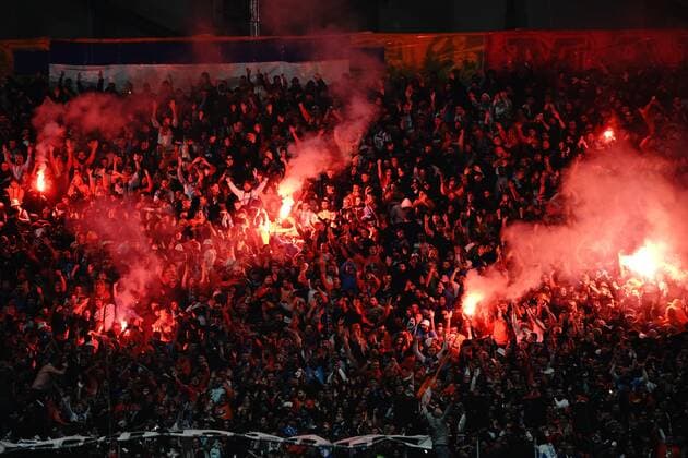 Supporters de l OM FOOTBALL : Olympique de Marseille vs OGC Nice - Ligue 1 Uber Eats - Marseille - 20 03 2021 NorbertScanella Panoramic 