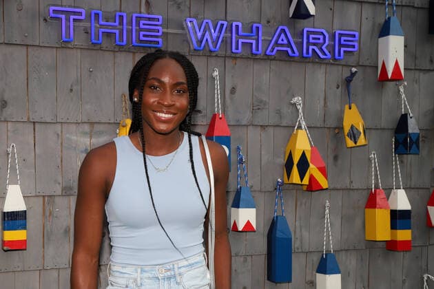 March 20, 2022, Miami, Florida, United States Of America: MIAMI, FLORIDA - MARCH 20: Coco Gauff attends the 2022 Miami Open WomenÃ¢â‚¬â ¢s Draw Ceremony Hosted by Ruthie Polinksi of NBC6, the Miami Open WomenÃ¢â‚¬â ¢s Draw ceremony will feature World No. 5 Anett Kontaveit, and Florida-native Coco Gauff, tournament director James Blake, and co-tournament referee Pam Whytcross at The Wharf on March 20, 2022 in Miami, Florida...People: Coco Gauff Miami United States Of America - ZUMAs214 20220320_zda_s214_044 Copyright: xSMGx