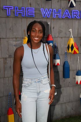 March 20, 2022, Miami, Florida, United States Of America: MIAMI, FLORIDA - MARCH 20: Coco Gauff attends the 2022 Miami Open WomenÃ¢â‚¬â ¢s Draw Ceremony Hosted by Ruthie Polinksi of NBC6, the Miami Open WomenÃ¢â‚¬â ¢s Draw ceremony will feature World No. 5 Anett Kontaveit, and Florida-native Coco Gauff, tournament director James Blake, and co-tournament referee Pam Whytcross at The Wharf on March 20, 2022 in Miami, Florida...People: Coco Gauff Miami United States Of America - ZUMAs214 20220320_zda_s214_045 Copyright: xSMGx