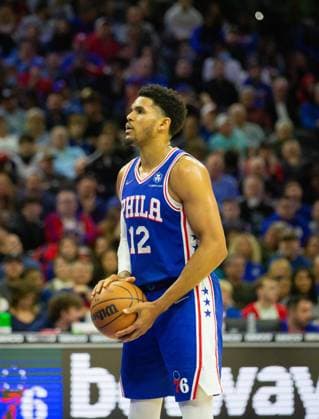 Philadelphia, Pennsylvania, United States of America, March 20th 2022: Tobias Harris (76ers 12)& xA