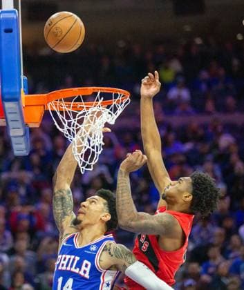 Philadelphia, Pennsylvania, United States of America, March 20th 2022: Danny Green (76ers 14)& xA