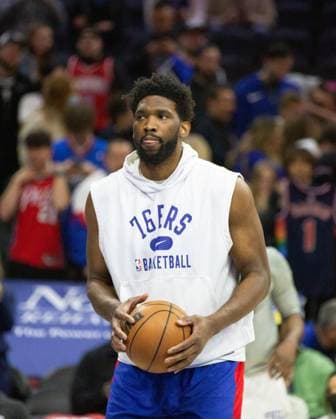 Philadelphia, Pennsylvania, United States of America, March 20th 2022: Joel Embiid (76ers 21)& xA
