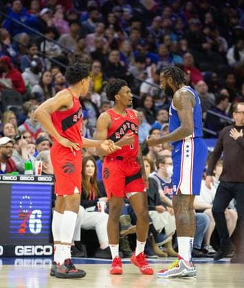 Philadelphia, Pennsylvania, United States of America, March 20th 2022: DeAndre Jordan (76ers 9)& xA