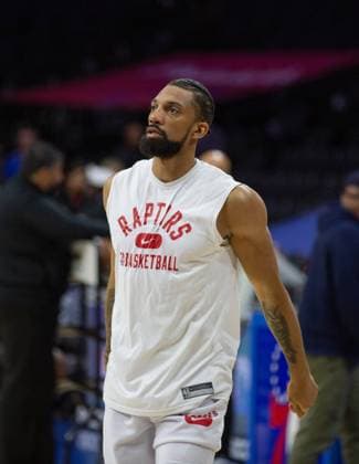 Philadelphia, Pennsylvania, United States of America, March 20th 2022: Khem Birch (Raptors 24) warming up before the National Basketball Association game between the Philadelphia 76ers and Toronto Raptors at Wells Fargo Center in Philadelphia, PA Georgia Soares SPP Philadelphia 76ers v Toronto Raptors 