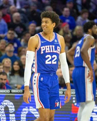 Philadelphia, Pennsylvania, United States of America, March 20th 2022: Matisse Thybulle (76ers 22)& xA