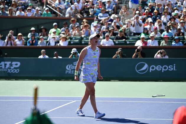 Iga Swiatek wins the BNP Paribas Open 2022 TENNIS : BNP Paribas Open 2022 - 20 03 2023 AntoineCouvercelle Panoramic 