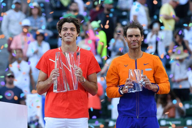 Taylor Fritz Zins the BNP Paribas Open 2022 over Rafael Nadal (Esp) TENNIS : BNP Paribas Open 2022 - 20 03 2023 AntoineCouvercelle Panoramic 