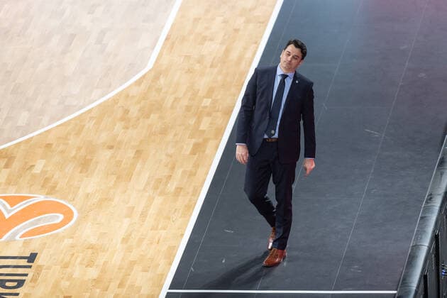 Basketball Berlin 22.03.2022 Saison 2021 2022 Euroleague Regular Season Alba Berlin - FC Barcelona, Barca Israel Gonzalez (Alba Berlin, Trainer)