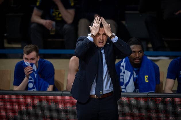 Basketball Berlin 22.03.2022 Saison 2021 2022 Euroleague Regular Season Alba Berlin - FC Barcelona, Barca Israel Gonzalez (Alba Berlin, Trainer)